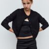 Soft Touch-Strickjacke mit Knöpfen