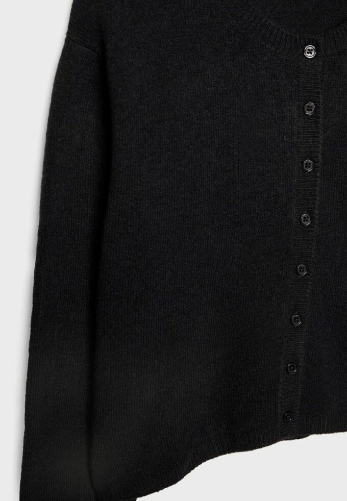 Soft Touch-Strickjacke mit Knöpfen