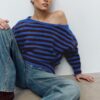 Soft Touch-Strickpullover mit U-Boot-Ausschnitt Soft Touch-Strickpullover mit U-Boot-Ausschnitt