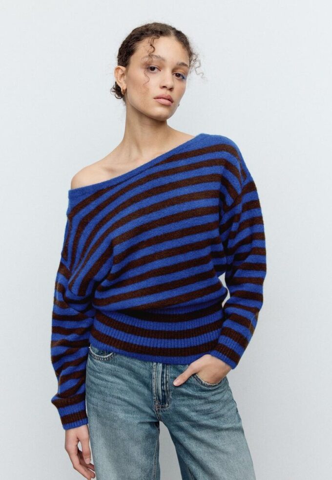 Soft Touch-Strickpullover mit U-Boot-Ausschnitt Soft Touch-Strickpullover mit U-Boot-Ausschnitt
