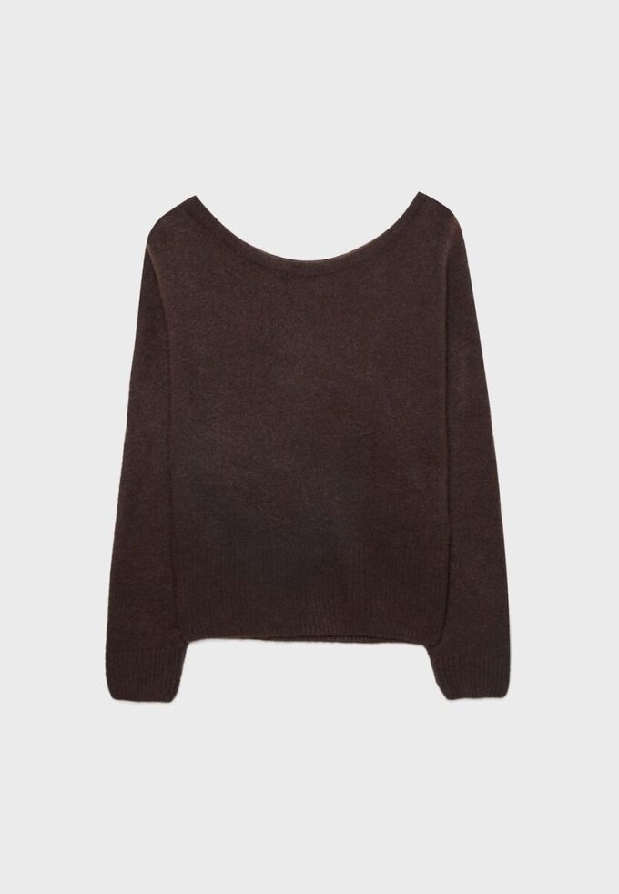 Soft Touch-Strickpullover mit U-Boot-Ausschnitt Soft Touch-Strickpullover mit U-Boot-Ausschnitt