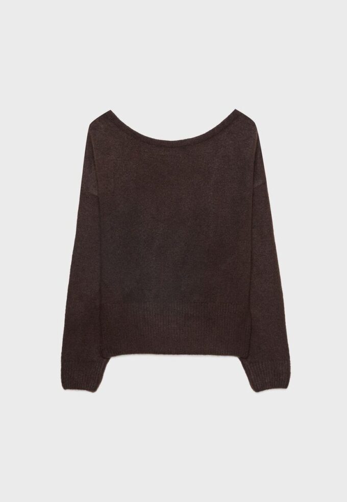 Soft Touch-Strickpullover mit U-Boot-Ausschnitt Soft Touch-Strickpullover mit U-Boot-Ausschnitt