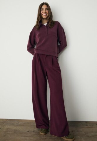 Soft Touch-Sweatshirt mit Reißverschluss