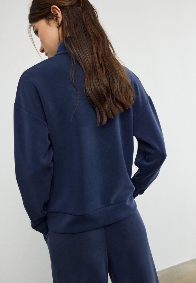 Soft Touch-Sweatshirt mit Reißverschluss Soft Touch-Sweatshirt mit Reißverschluss