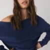 Soft Touch-Sweatshirt mit schulterfreiem Ausschnitt Soft Touch-Sweatshirt mit schulterfreiem Ausschnitt
