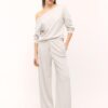 Soft Touch-Sweatshirt mit schulterfreiem Ausschnitt