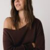 Soft Touch-Sweatshirt mit schulterfreiem Ausschnitt