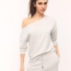 Soft Touch-Sweatshirt mit schulterfreiem Ausschnitt