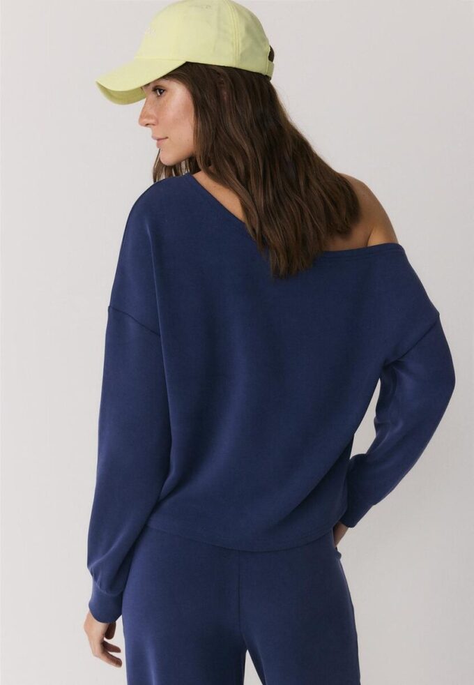 Soft Touch-Sweatshirt mit schulterfreiem Ausschnitt Soft Touch-Sweatshirt mit schulterfreiem Ausschnitt