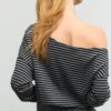 Soft Touch-Sweatshirt mit schulterfreiem Ausschnitt