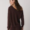 Soft Touch-Sweatshirt mit schulterfreiem Ausschnitt