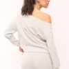 Soft Touch-Sweatshirt mit schulterfreiem Ausschnitt