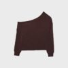 Soft Touch-Sweatshirt mit schulterfreiem Ausschnitt