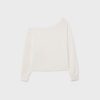 Soft Touch-Sweatshirt mit schulterfreiem Ausschnitt