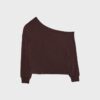 Soft Touch-Sweatshirt mit schulterfreiem Ausschnitt