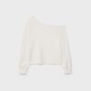 Soft Touch-Sweatshirt mit schulterfreiem Ausschnitt