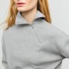 Soft Touch-Sweatshirt mit seitlichem Reißverschluss