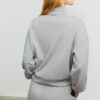 Soft Touch-Sweatshirt mit seitlichem Reißverschluss
