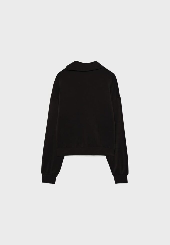 Soft Touch-Sweatshirt mit seitlichem Reißverschluss Soft Touch-Sweatshirt mit seitlichem Reißverschluss