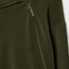 Soft Touch-Sweatshirt mit seitlichem Reißverschluss
