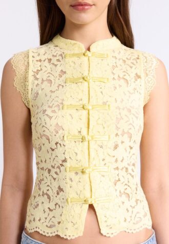 Spitzen-Qipao-Oberteil