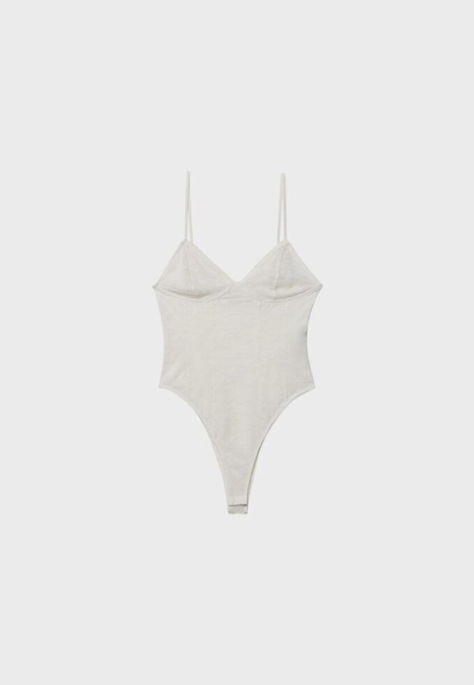 Spitzenbodysuit mit Trägern Spitzenbodysuit mit Trägern