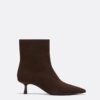 Stiefeletten aus Leder mit Stilettoabsatz