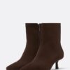 Stiefeletten aus Leder mit Stilettoabsatz