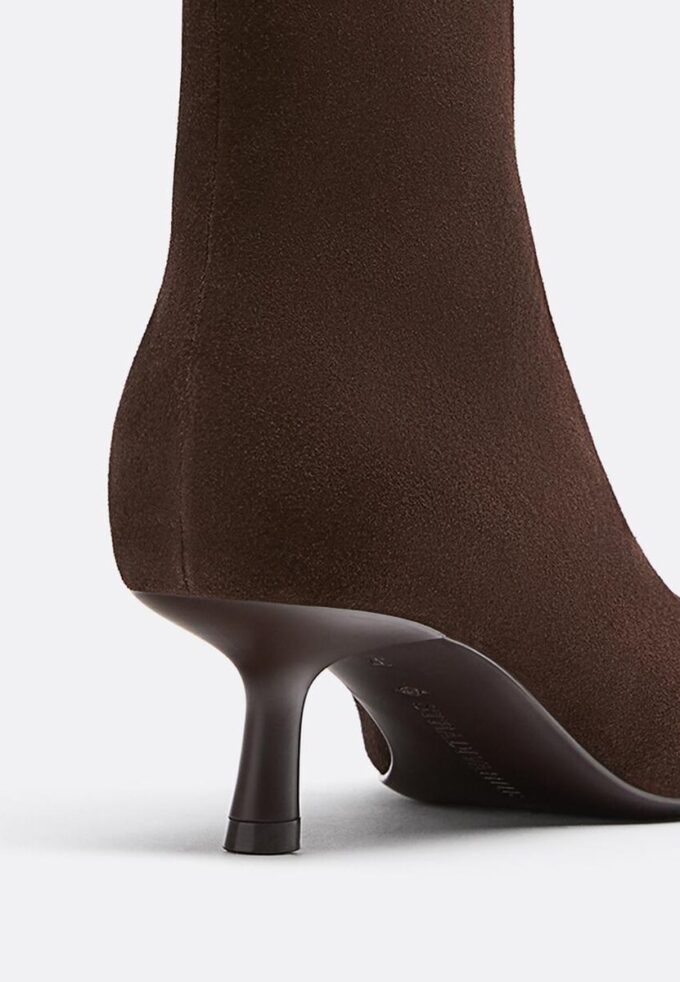 Stiefeletten aus Leder mit Stilettoabsatz