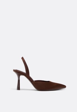 Stiletto-Absatzschuhe mit Satin-Effekt