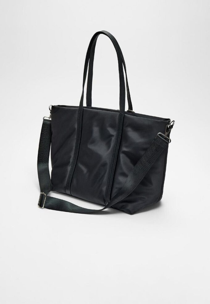 Stoff-Shopper-Tasche mit Schleife