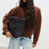 Stoff-Shopper-Tasche mit Schleife
