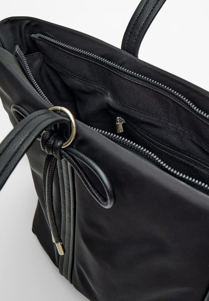 Stoff-Shopper-Tasche mit Schleife