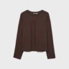 Strick-T-Shirt mit Rundhalsausschnitt Strick-T-Shirt mit Rundhalsausschnitt