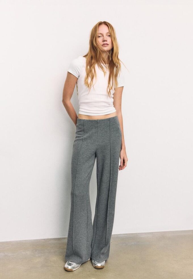 Strickhose mit Nahtdetails Strickhose mit Nahtdetails