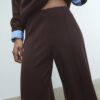 Strickhose mit Nahtdetails