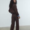 Strickhose mit Nahtdetails
