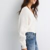 Strickjacke mit Fledermausärmeln