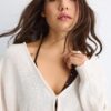 Strickjacke mit Fledermausärmeln
