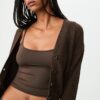 Strickjacke mit Knopfleiste