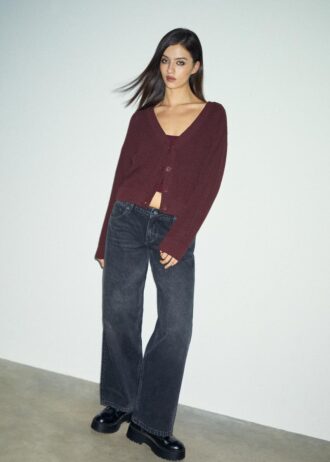 Strickjacke mit Knopfleiste