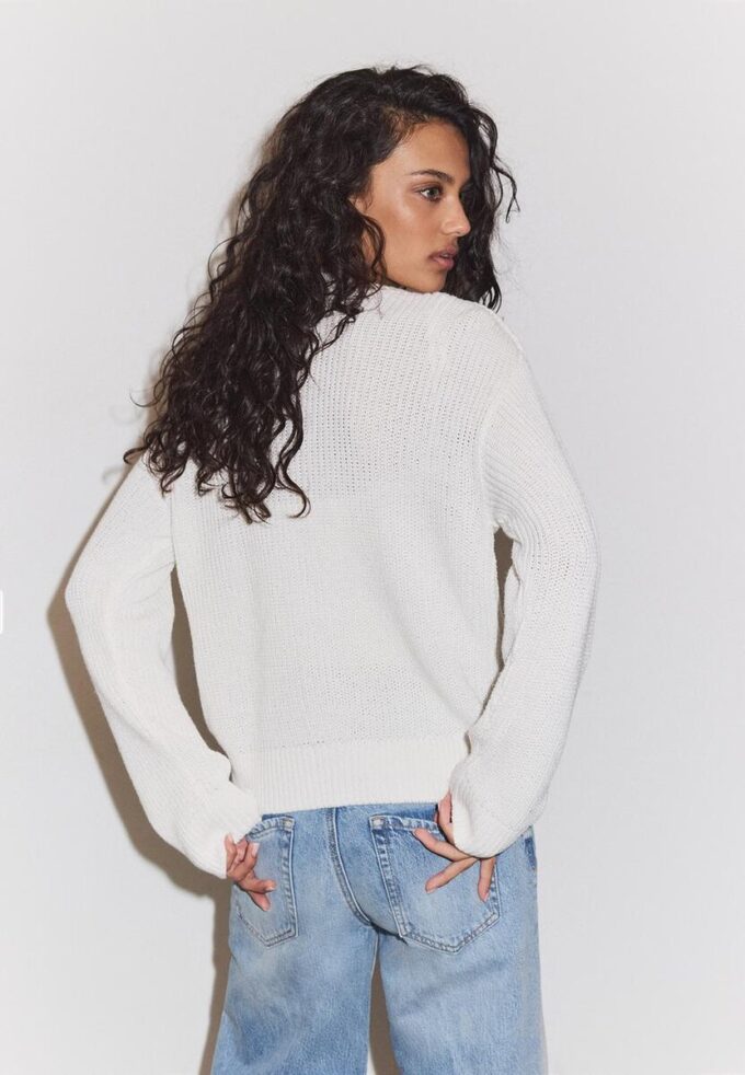 Strickjacke mit Knopfleiste