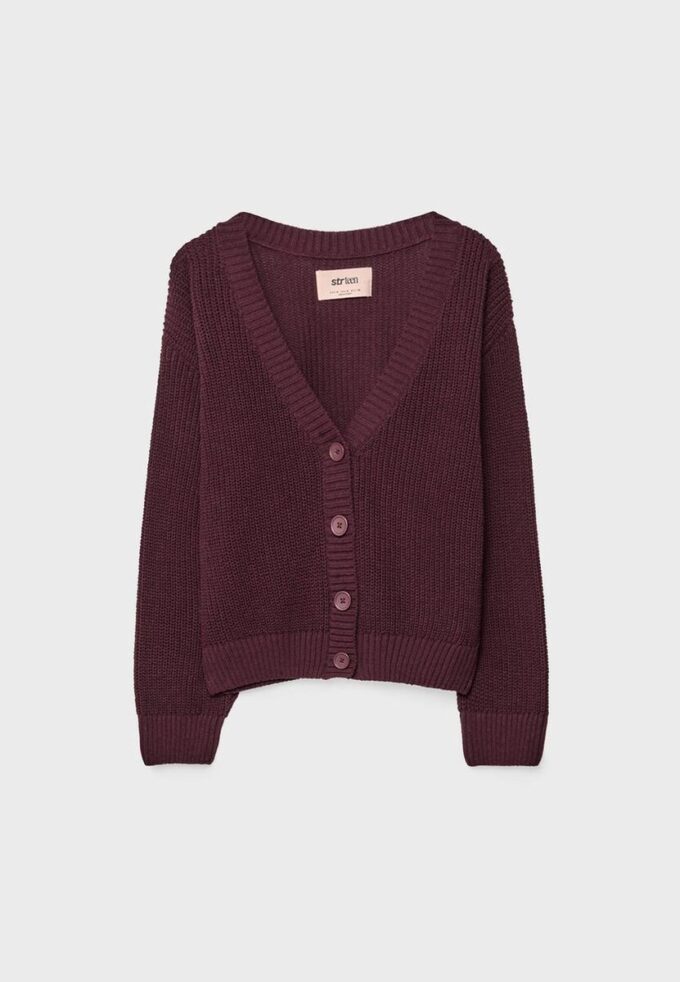 Strickjacke mit Knopfleiste