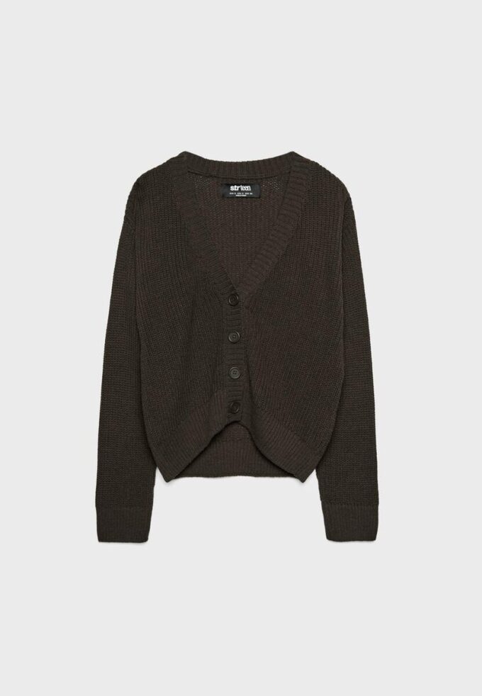 Strickjacke mit Knopfleiste