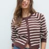 Strickjacke mit Knopfleiste und Raglanärmeln