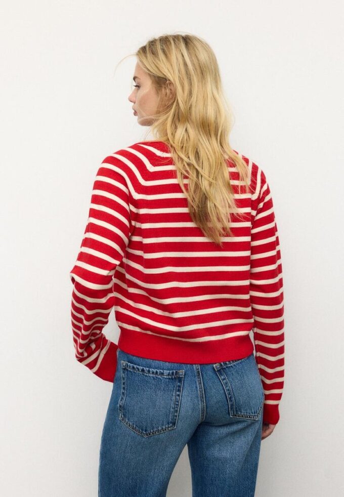 Strickjacke mit Knopfleiste und Raglanärmeln