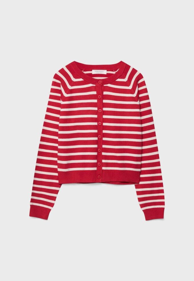 Strickjacke mit Knopfleiste und Raglanärmeln
