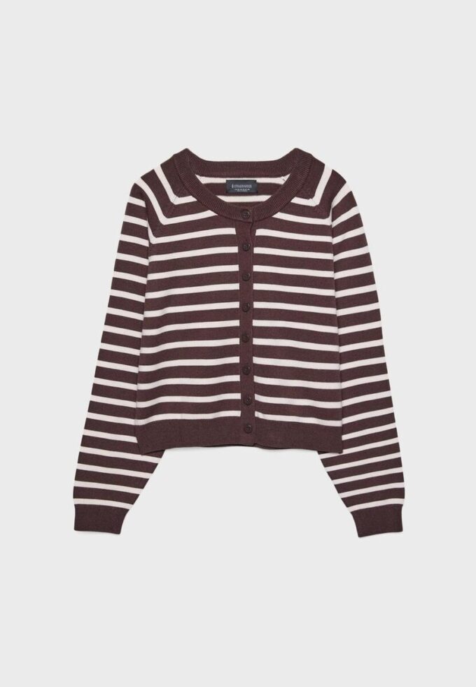 Strickjacke mit Knopfleiste und Raglanärmeln