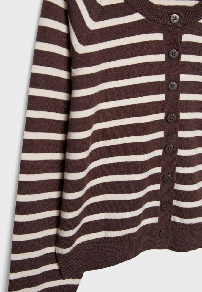 Strickjacke mit Knopfleiste und Raglanärmeln