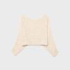 Strickpullover im Cape-Stil mit Schleife